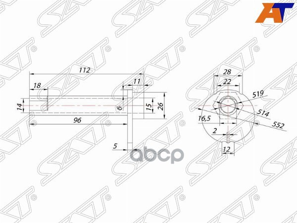 

SAT ST4840960020 Эксцентрик нижнего рычага TOYOTA 4RUNNER/FJ CRUISER/HILUX SURF/LAND CRUIS