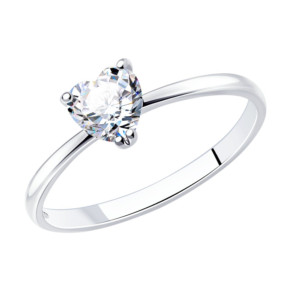 Кольцо из серебра с фианитом р. 18 SOKOLOV 94011721