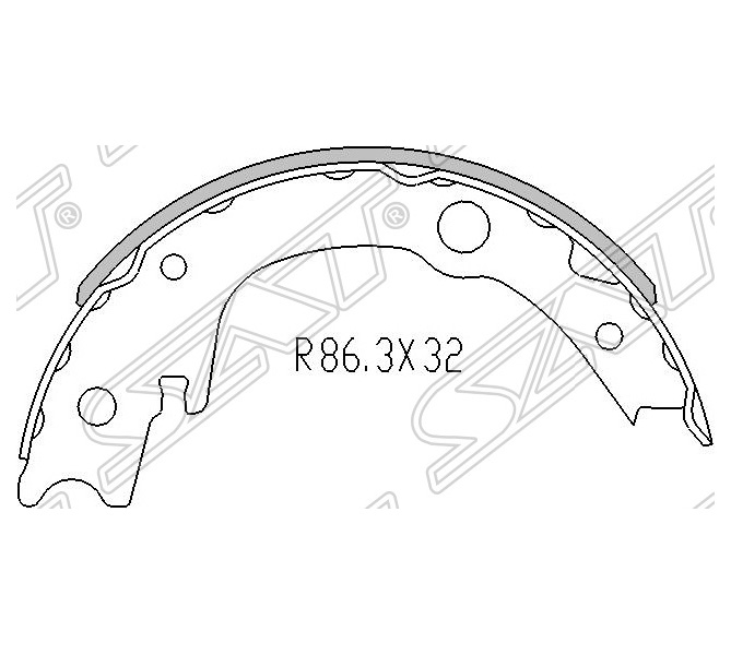 

Колодки ручного тормоза TOYOTA WISH/CALDINA/IST/COROLLA ZZE123/LIFAN SOLA SAT ST4654020080