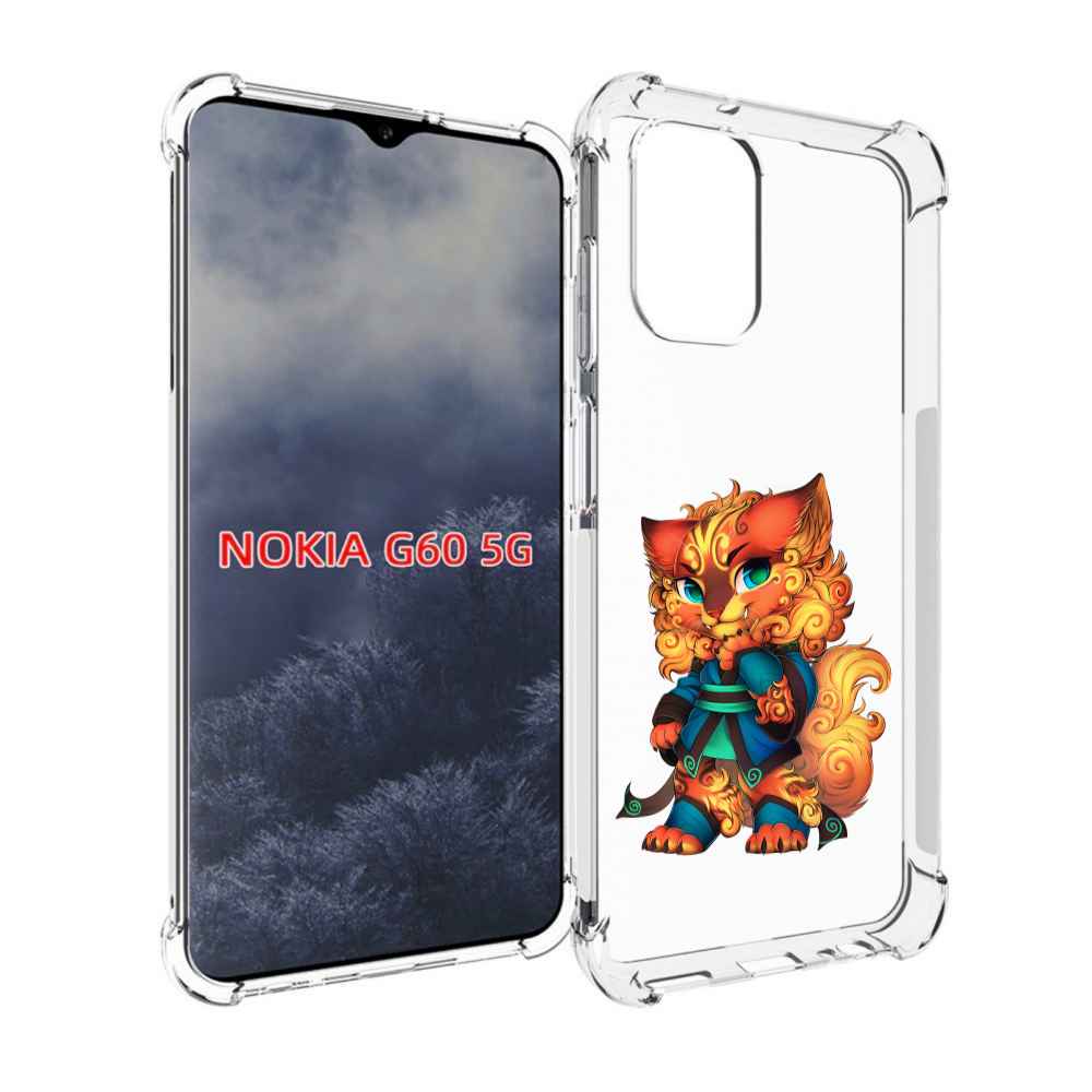 

Чехол MyPads золотой-кот для Nokia G60 5G, Прозрачный, Tocco