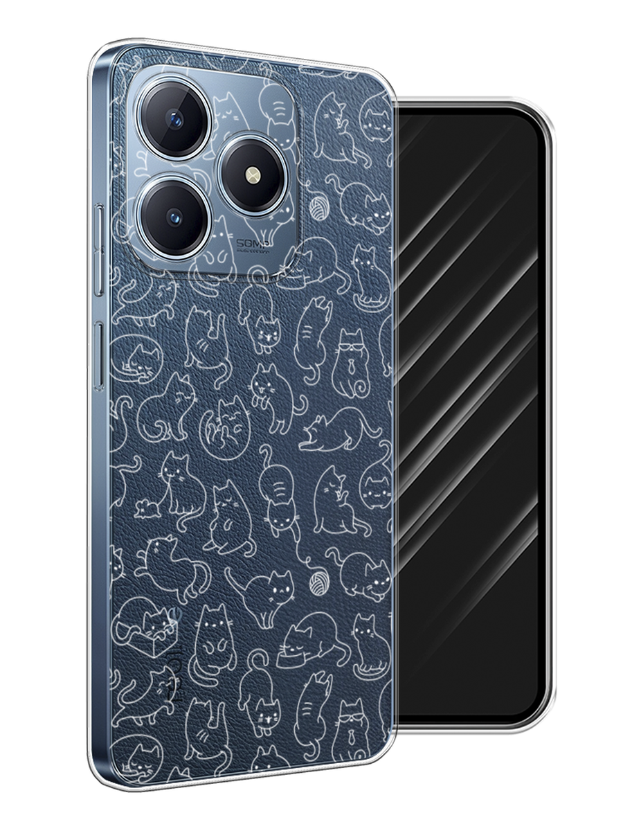 

Чехол Awog на Realme C63 "Шкодливые котики", Прозрачный;бежевый, 2517350-1