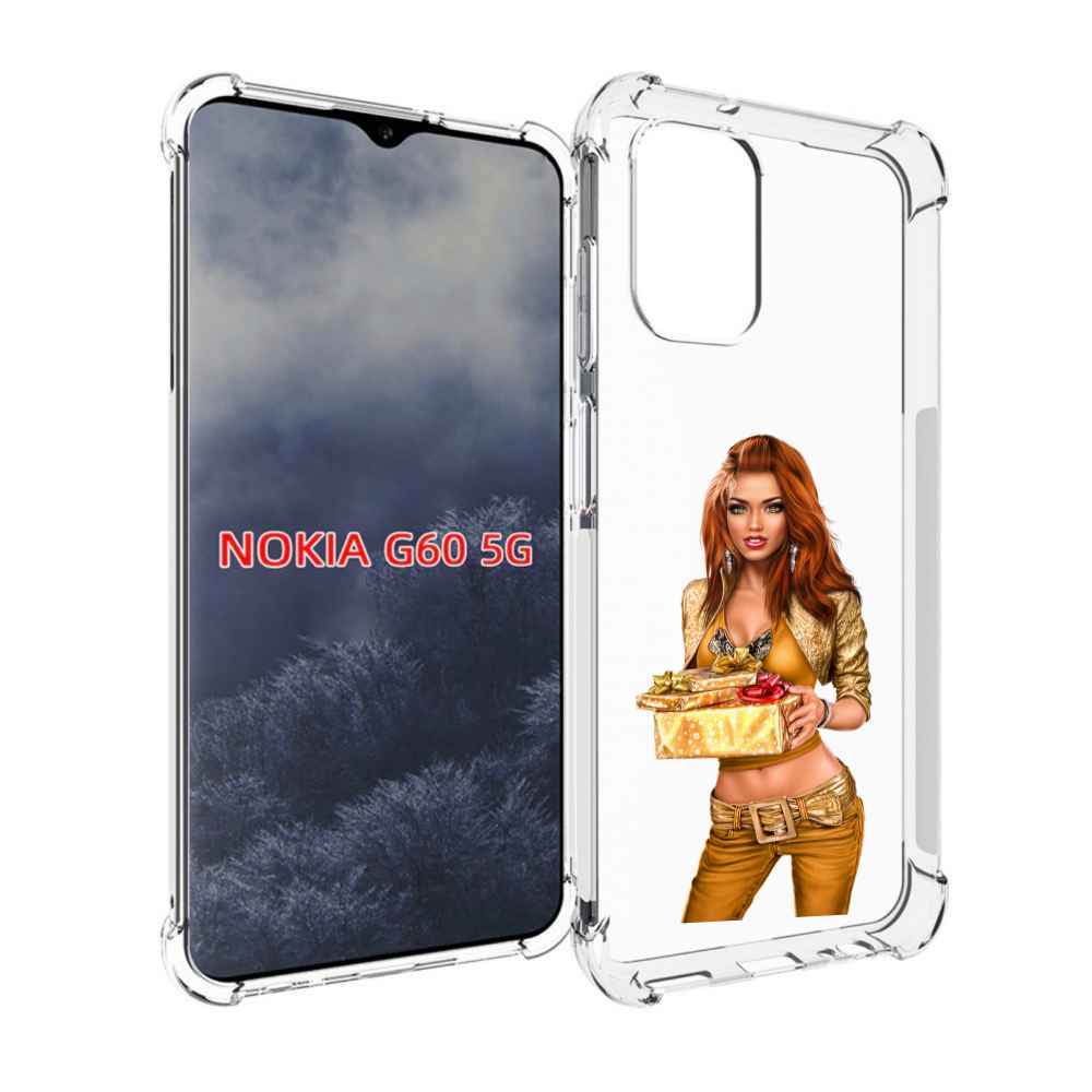 

Чехол MyPads золотая-девочка-с-подарком женский для Nokia G60 5G, Прозрачный, Tocco