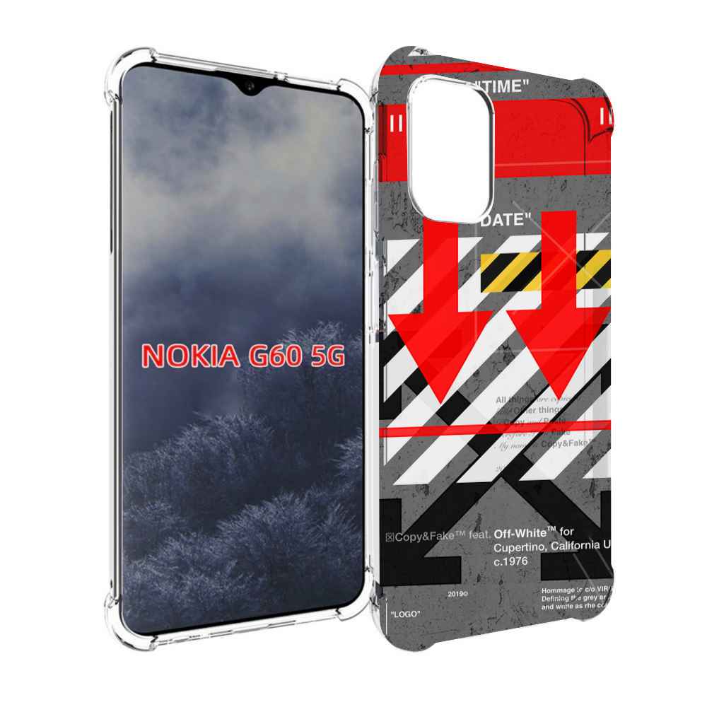 

Чехол MyPads знаки-логотипы для Nokia G60 5G, Прозрачный, Tocco