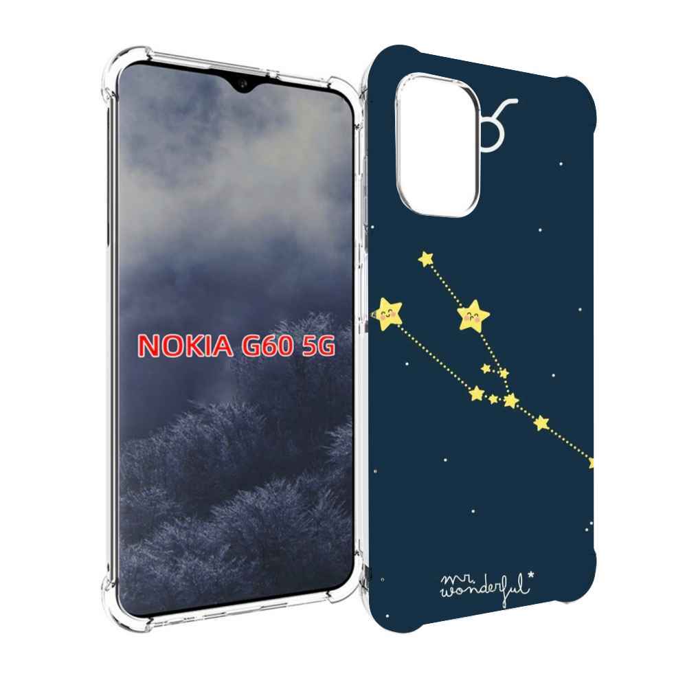 

Чехол MyPads знак-зодиака-телец-4 для Nokia G60 5G, Прозрачный, Tocco