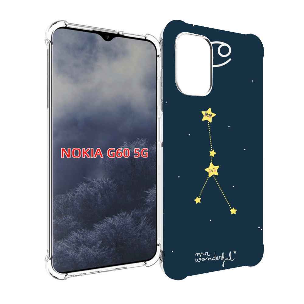 

Чехол MyPads знак-зодиака-рак-3 для Nokia G60 5G, Прозрачный, Tocco