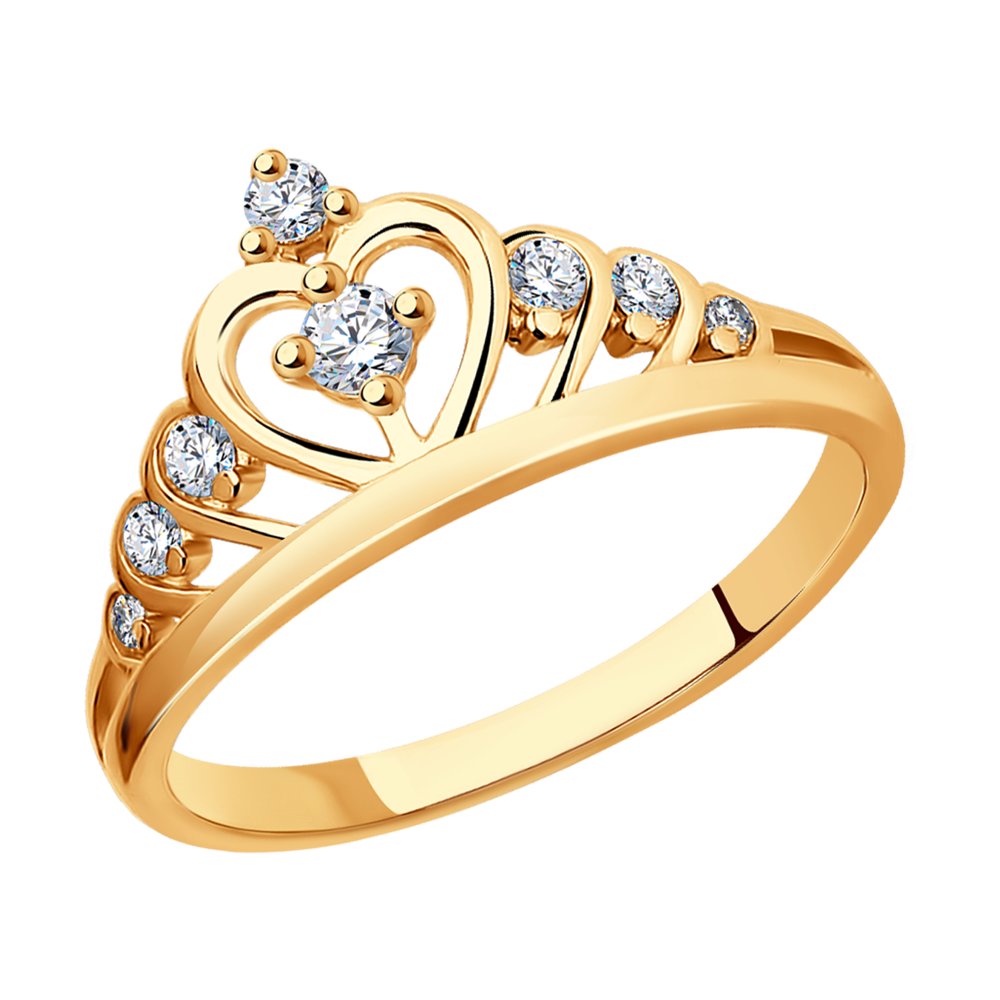 

Кольцо из серебра р. 15,5 SOKOLOV 93010486, фианит, 93010486