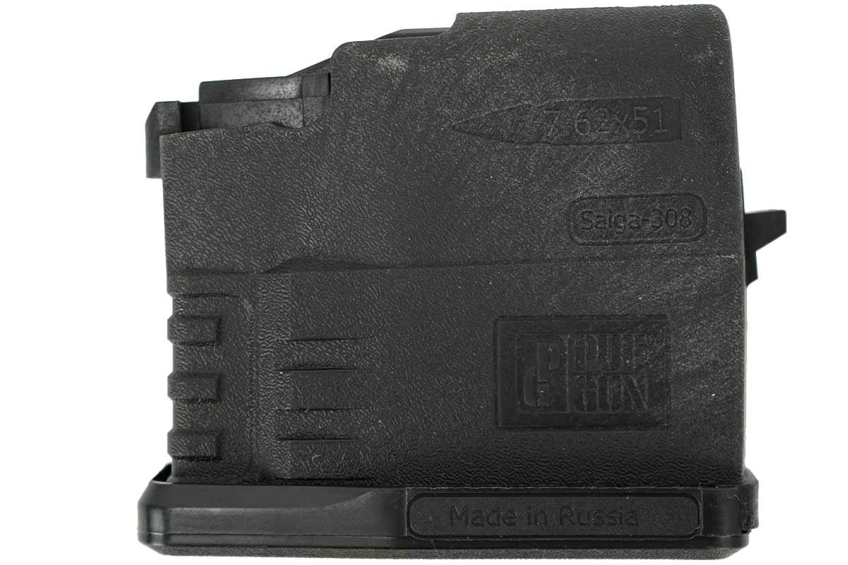 Магазин Pufgun Сайга-308 (5 патронов, полимер, черный, 90 гр)