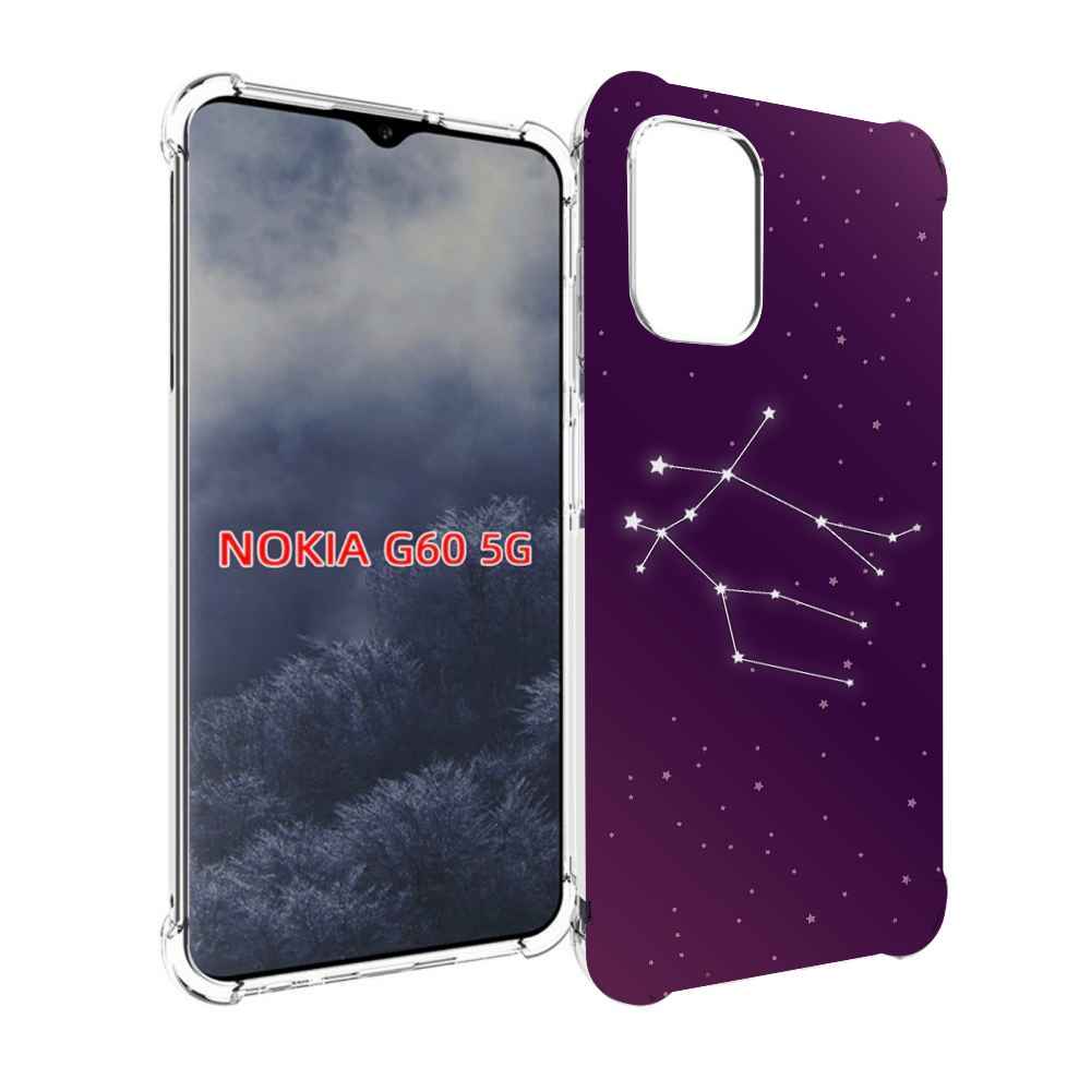 

Чехол MyPads знак-зодиака-близнецы-4 для Nokia G60 5G, Прозрачный, Tocco