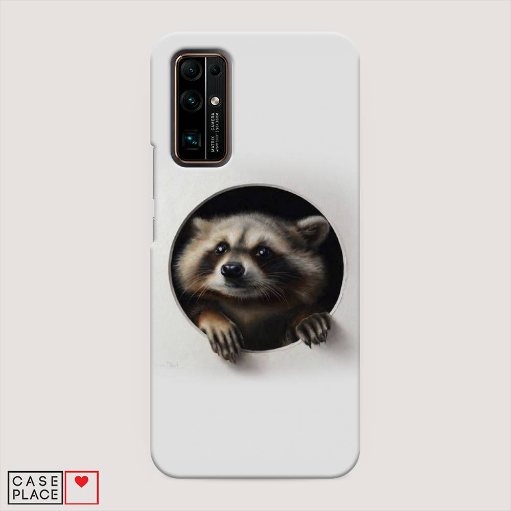 

Чехол Awog "Любопытный енот" для Honor 30