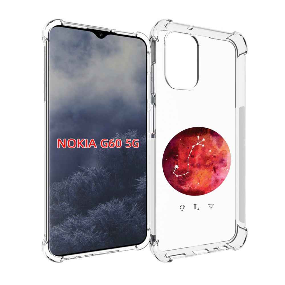 

Чехол MyPads знак зодиака скорпион 6 для Nokia G60 5G, Прозрачный, Tocco