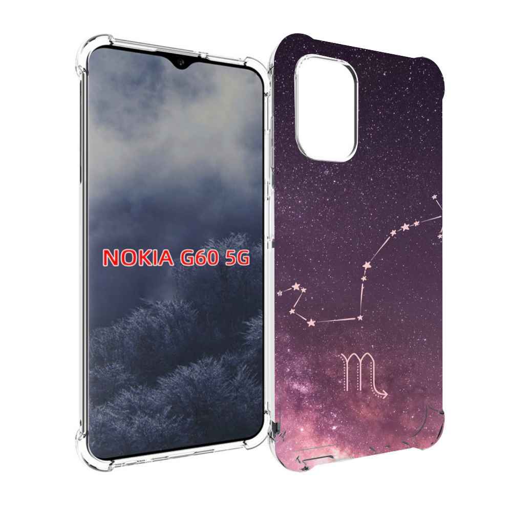 

Чехол MyPads знак зодиака скорпион 4 для Nokia G60 5G, Прозрачный, Tocco