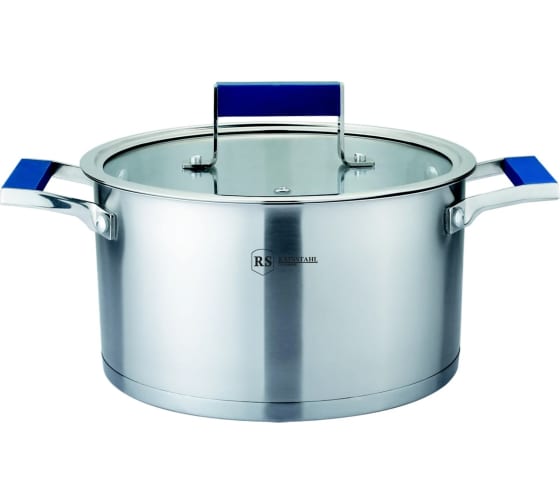 

Кастрюля с крышкой нержавеющая сталь Berlinger 2,6л 2912-18RS\CW Blue, Серебристый