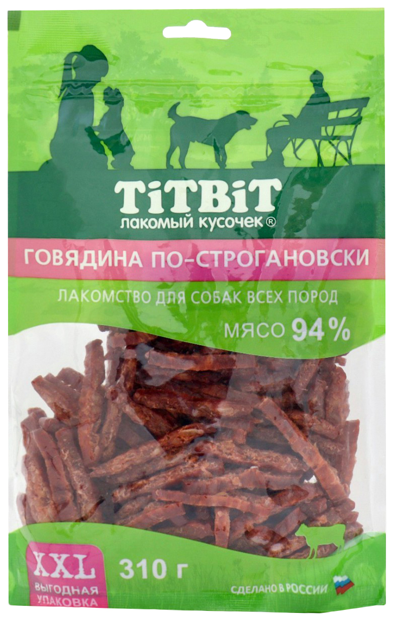 

Лакомство для собак TiTBiT Говядина по-строгановски XXL, 310 г