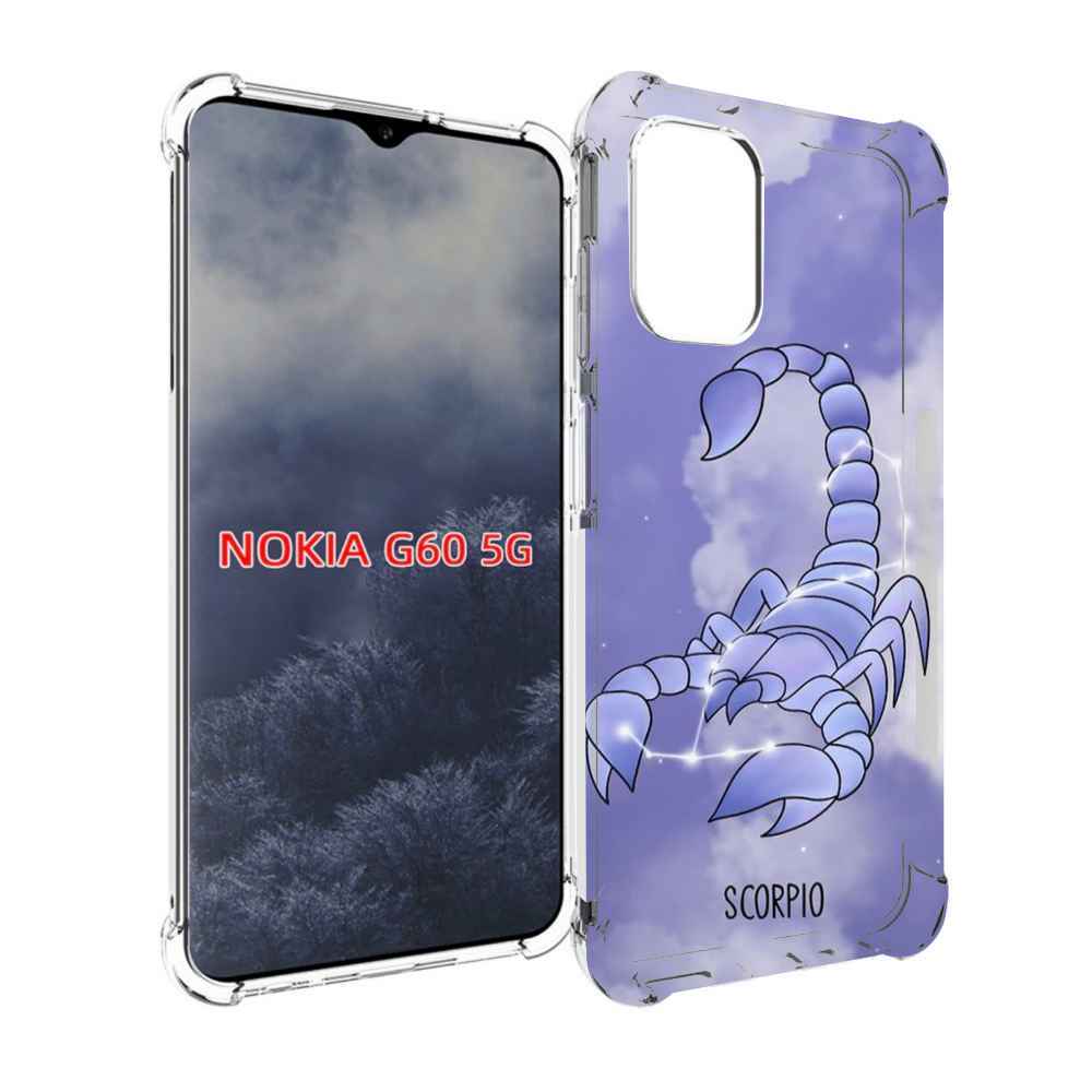 

Чехол MyPads знак зодиака скорпион 2 для Nokia G60 5G, Прозрачный, Tocco