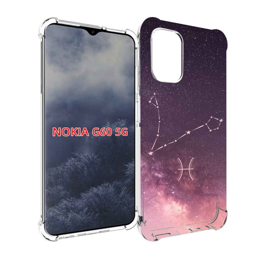 

Чехол MyPads знак зодиака рыбы 5 для Nokia G60 5G, Прозрачный, Tocco