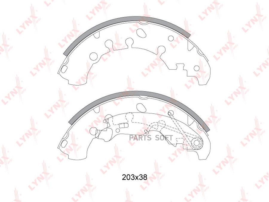 

Тормозные колодки LYNXauto задние bs5901