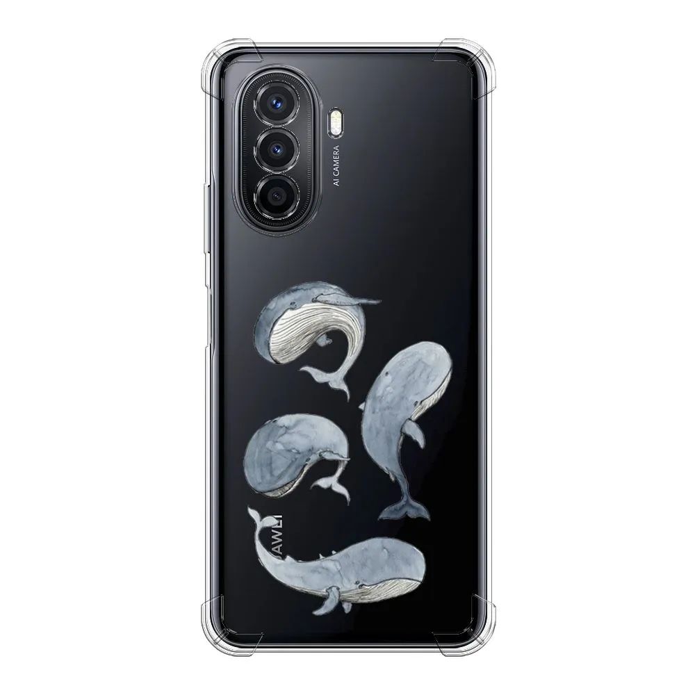 

Чехол Awog на Huawei Nova Y70 "Киты", Разноцветный, 6109151-1
