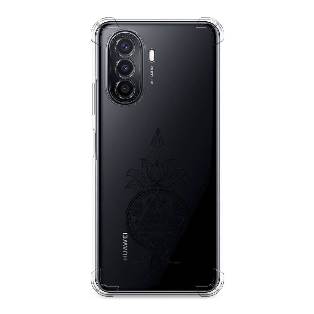 

Чехол Awog на Huawei Nova Y70 "Талисман арт черный", 6109151-1