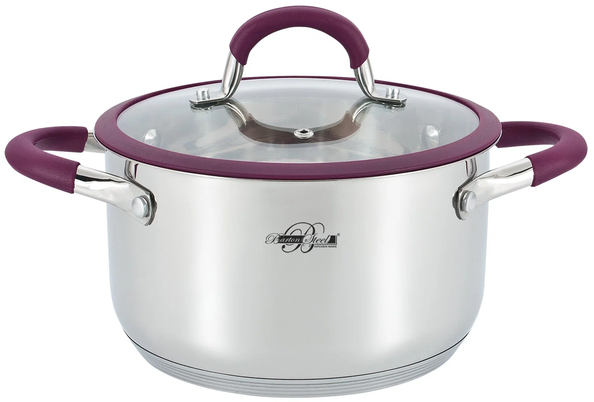 

Кастрюля с крышкой нержавеющая сталь Berlinger 4,5л 2217-22 BS, Серебристый