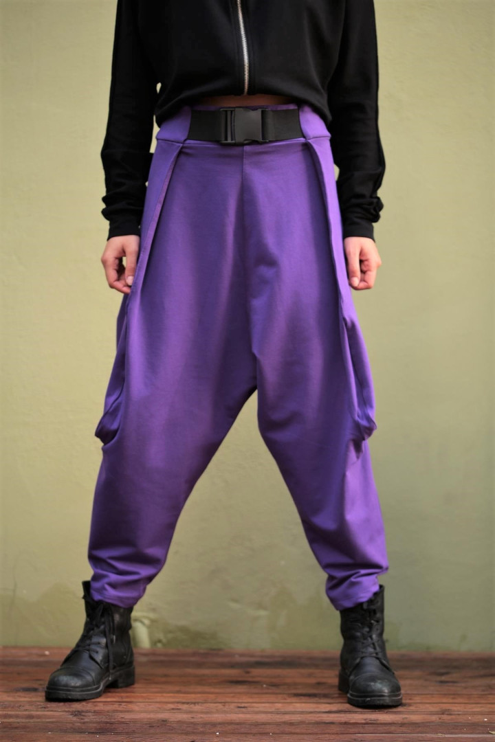 

Брюки женские Saman Butik 15286 фиолетовые S (доставка из-за рубежа), 15286