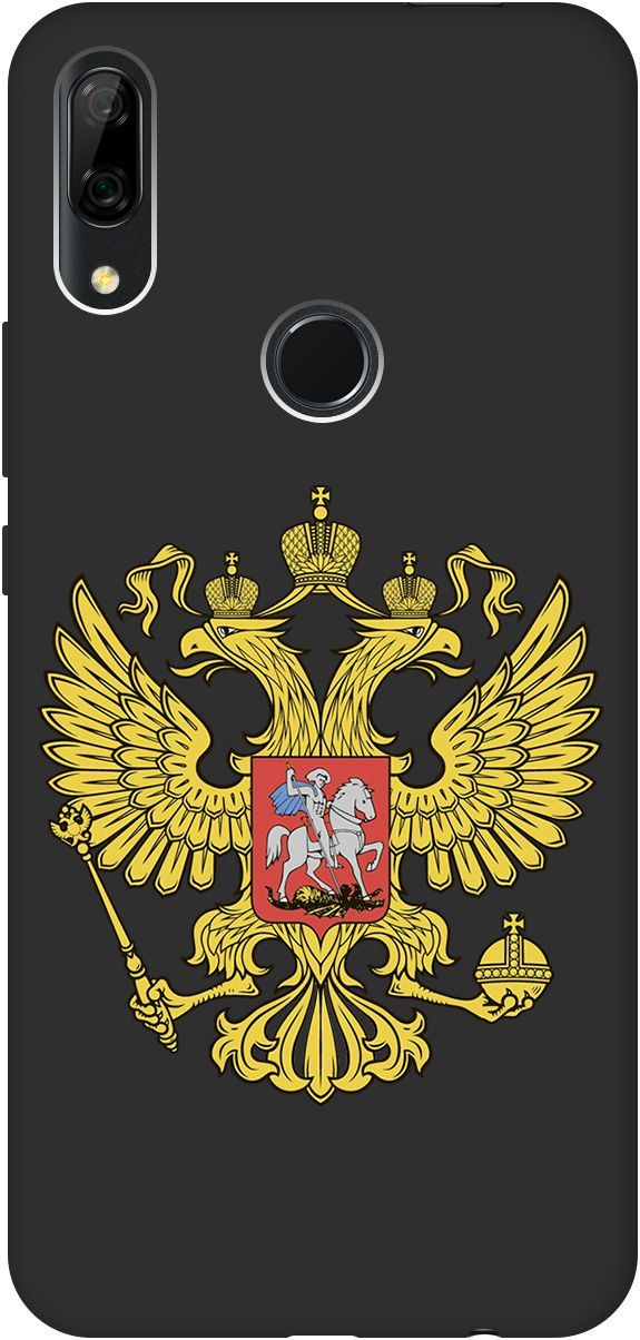

Чехол на Honor 9X/9X Premium/Huawei P Smart Z/Y9 Prime (2019) "Patriot" черный, Черный;желтый, 0