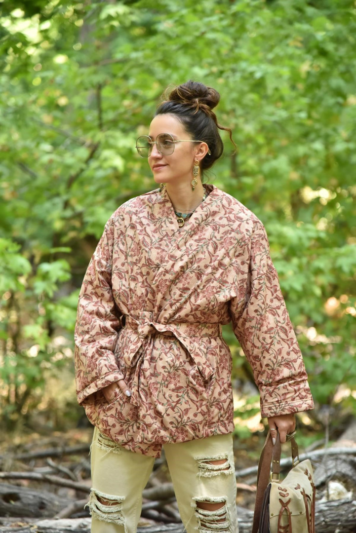 

Куртка женская Saman Butik 15229 коричневая S (доставка из-за рубежа), Коричневый, 15229