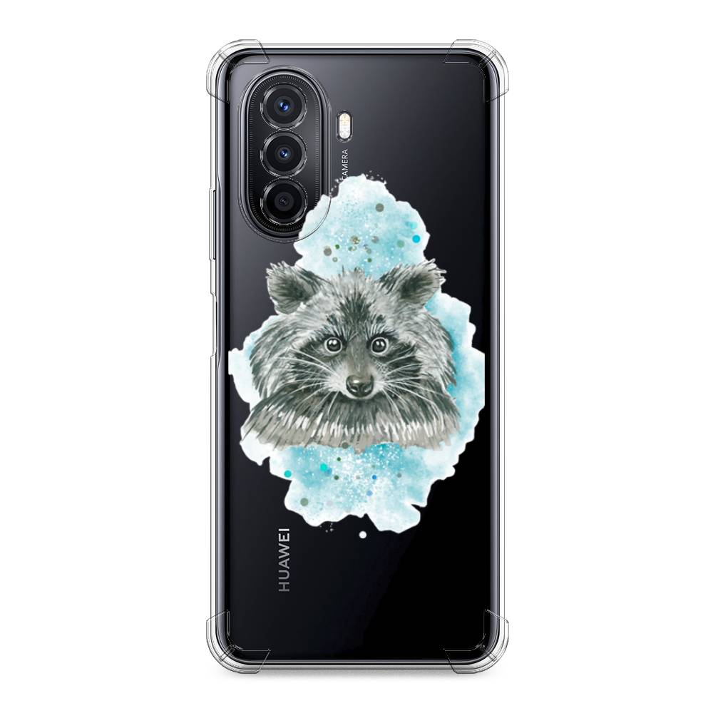 

Чехол Awog на Huawei Nova Y70 "Енот в голубом облаке", 6109151-1