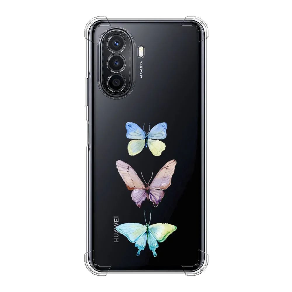 

Чехол Awog на Huawei Nova Y70 "Акварельные бабочки", Разноцветный, 6109151-1