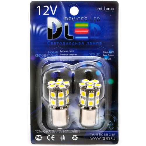 

Светодиодная автомобильная лампа 1156 - P21W - S25 - BA15s - 20 SMD 5050 Black 2 шт, 1156 - P21W - S25 - BA15s - 20 SMD 5050 Black