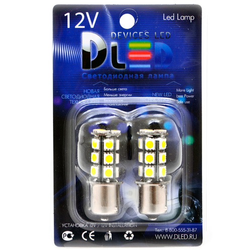 

Светодиодная автомобильная лампа 1156 - P21W - S25 - BA15s - 18 SMD 5050 Black 2 шт, 1156 - P21W - S25 - BA15s - 18 SMD 5050 Black