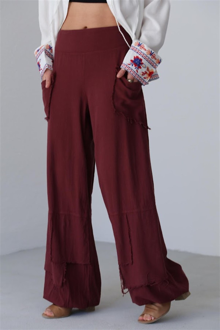 

Брюки женские Saman Butik 14244 красные S (доставка из-за рубежа), 14244