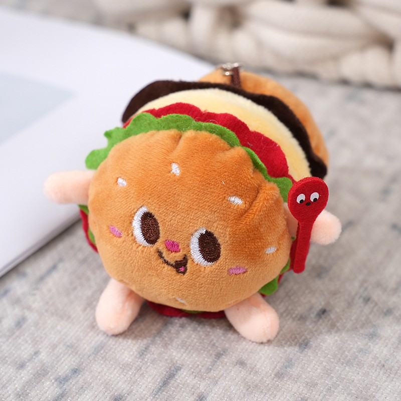 

Брелок унисекс Plush burger коричневый, Plush burger