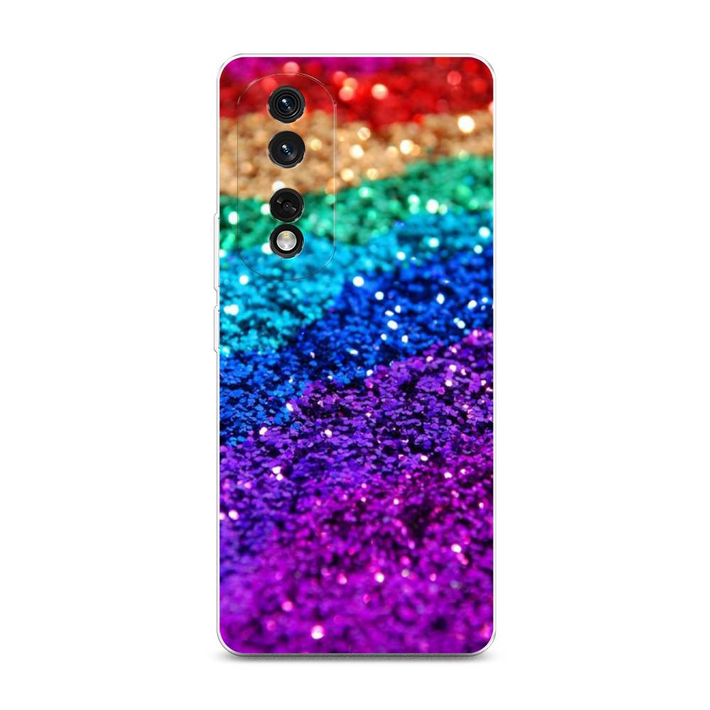 

Чехол Awog для Honor 80 Pro "Блестящая радуга рисунок", Разноцветный, 6120450-3
