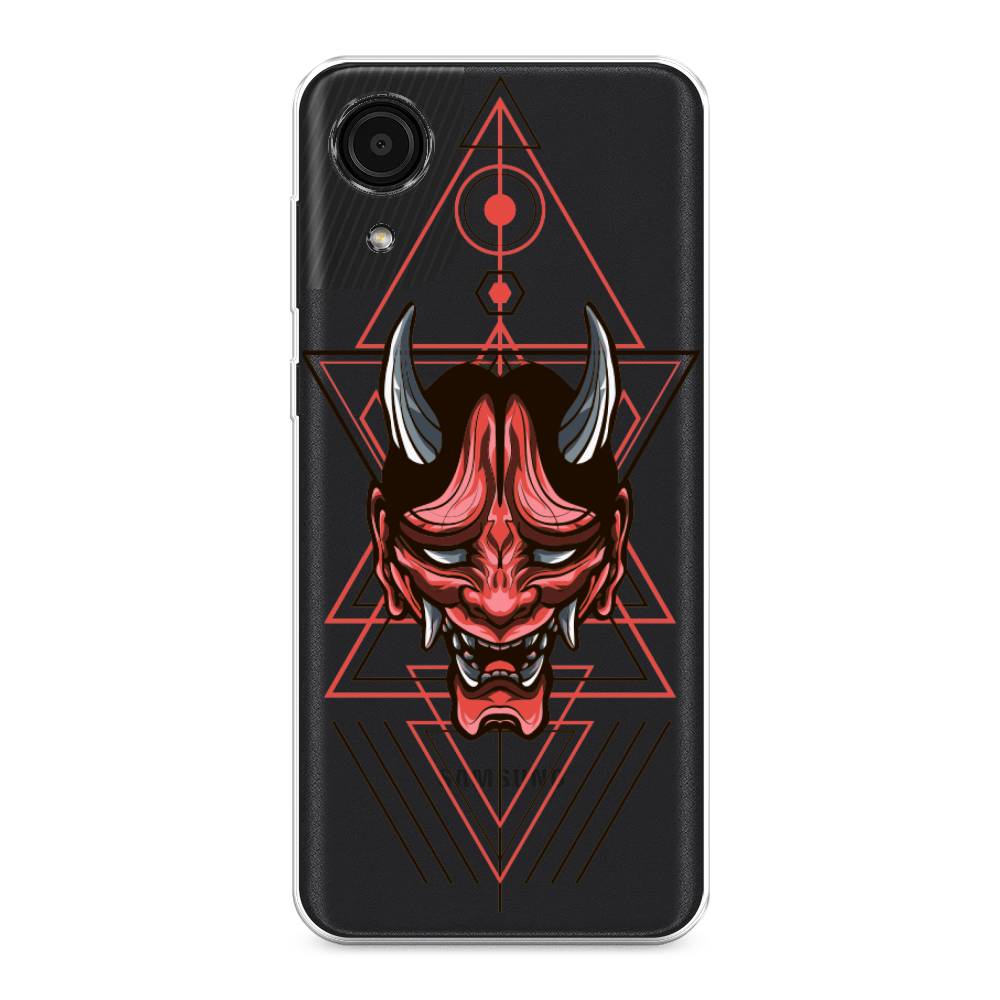 

Чехол на Samsung Galaxy A03 Core "Hanya Oni mask", Серый;красный;черный, 2104750-4