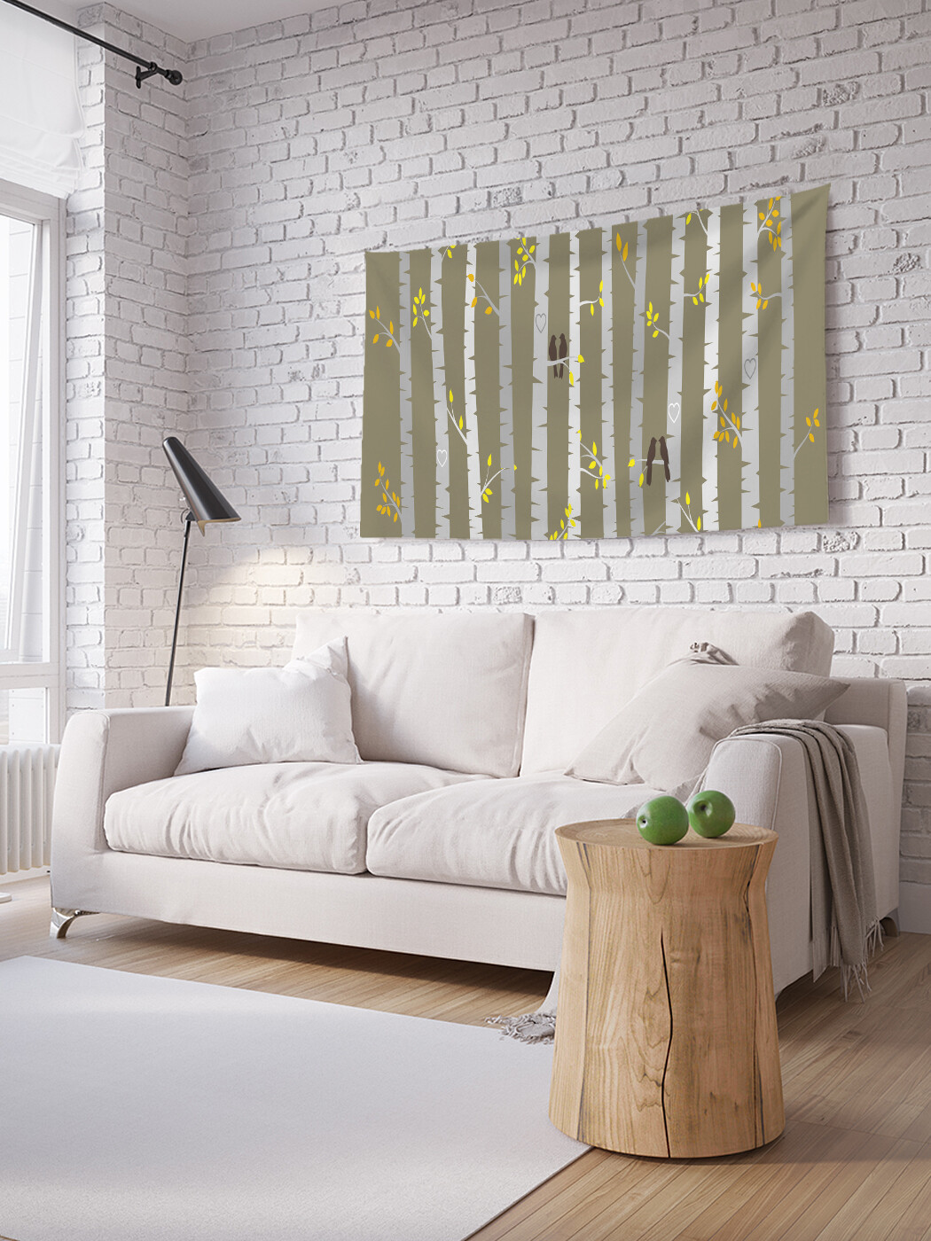 

Горизонтальное фотопанно JoyArty Березовые стволы, из ткани, 100х150 см