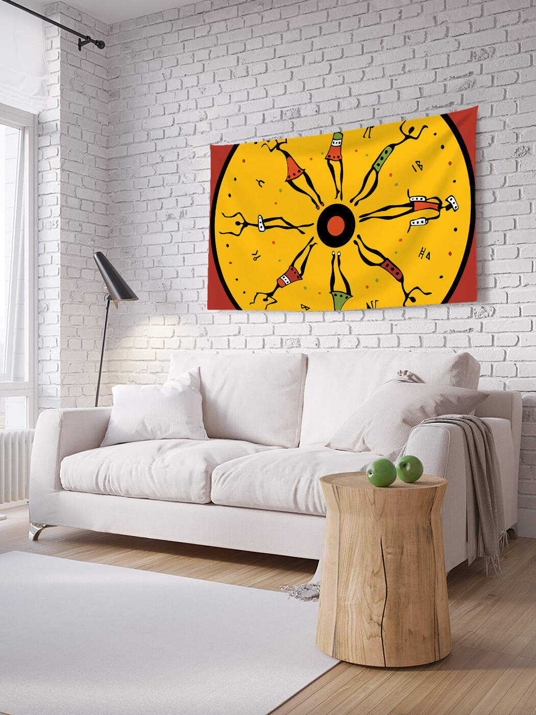 

Горизонтальное фотопанно JoyArty Африканский круг, из ткани, 150х200 см