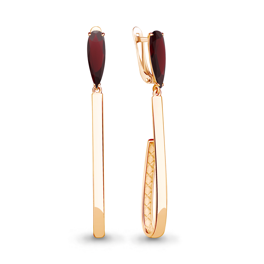 

Серьги из серебра с гранатом искусственным Aquamarine Aquamarine 4776385_925_з, 4776385_925_з