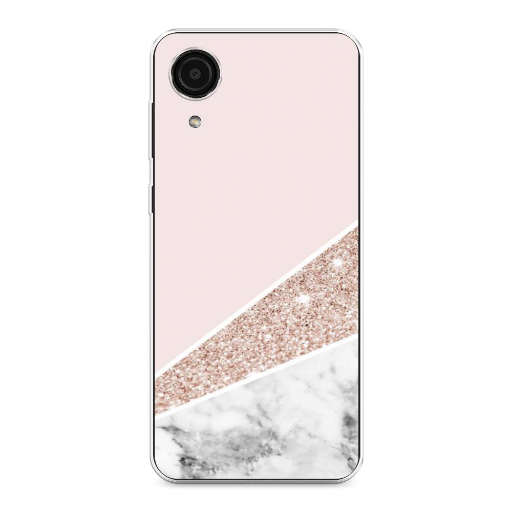 

Чехол на Samsung Galaxy A03 Core "Блестящий розовый мрамор", 2104750-3