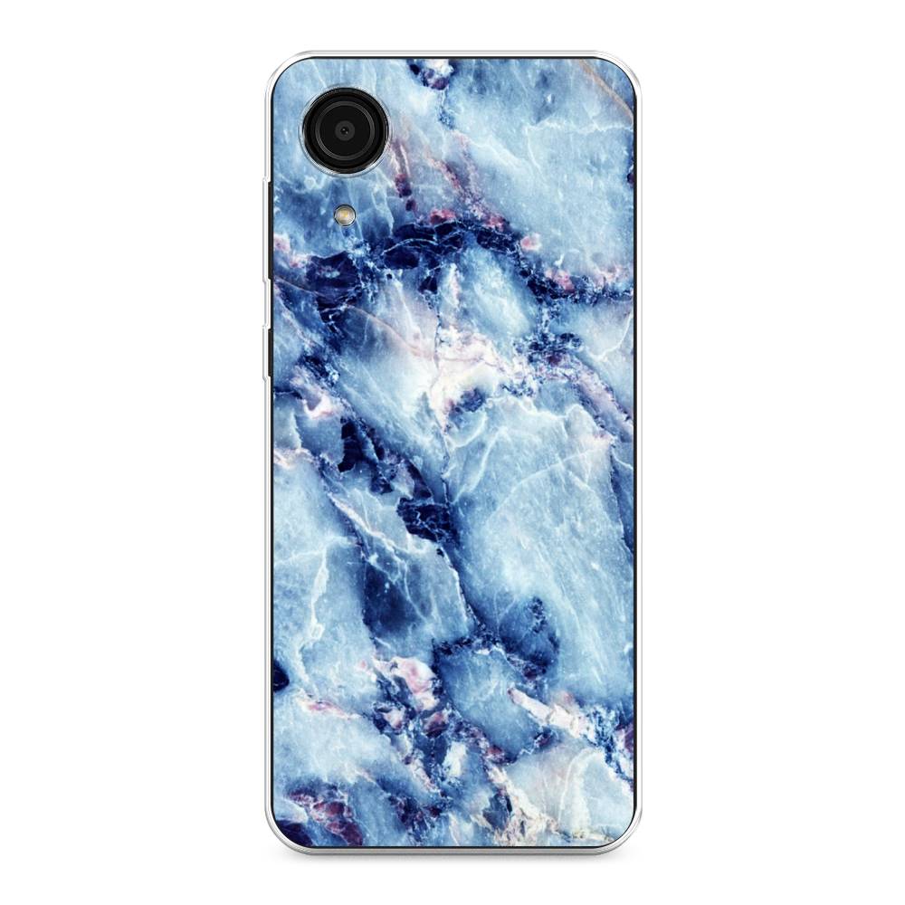 

Чехол на Samsung Galaxy A03 Core "Мрамор с синими прожилками", Синий, 2104750-3