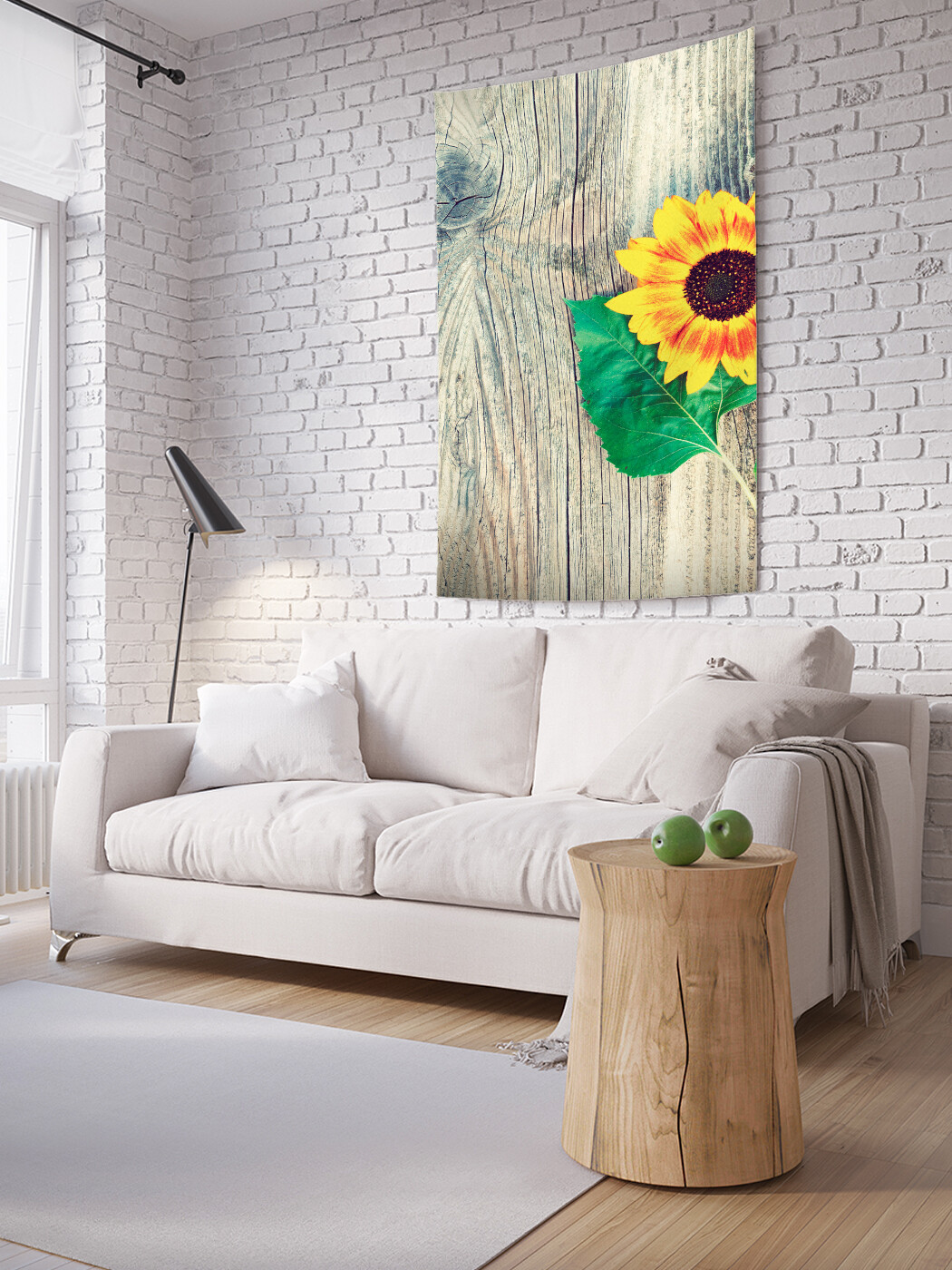

Вертикальное фотопанно JoyArty Одинокий подсолнух, из ткани, 100х150 см