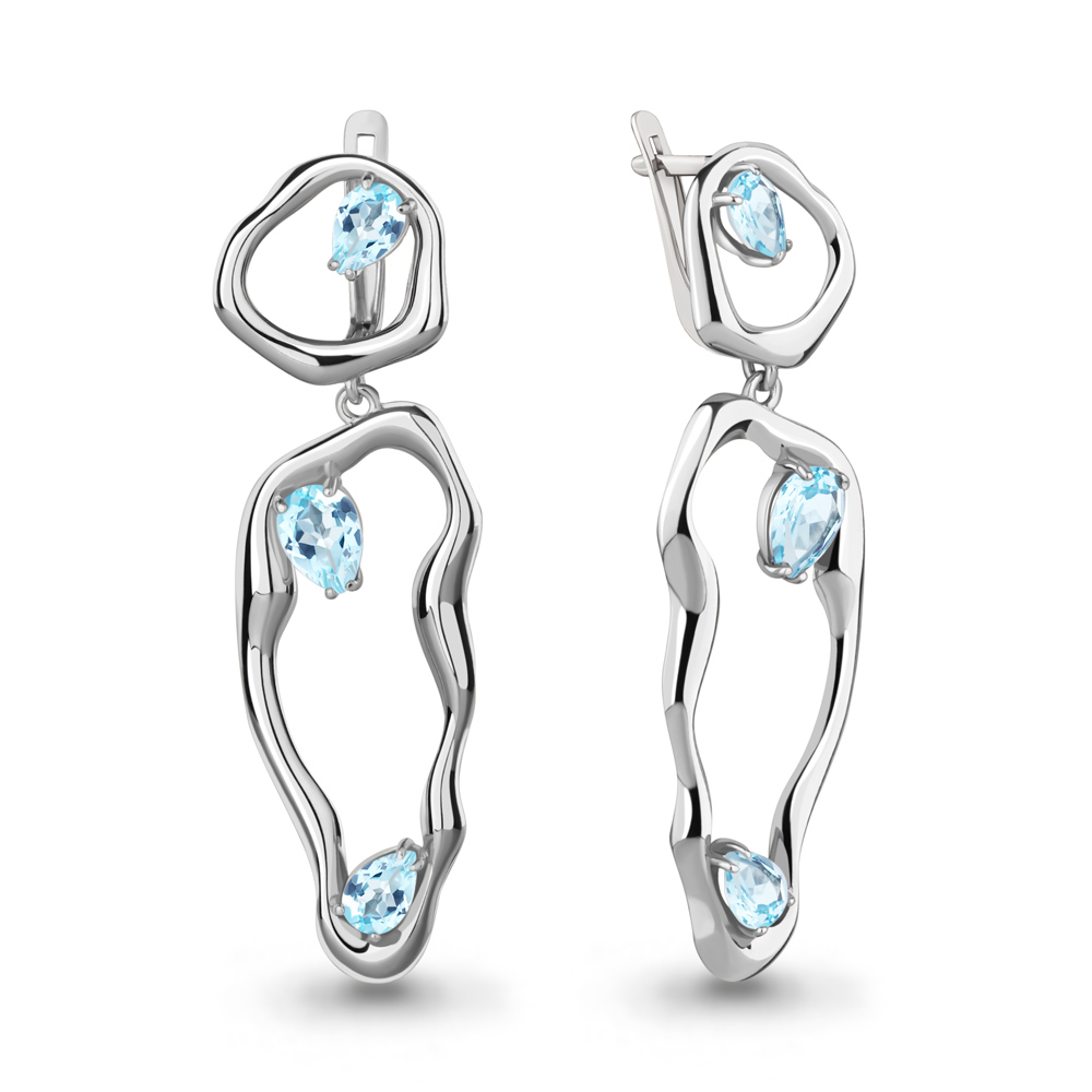 

Серьги из серебра с топазом Aquamarine Aquamarine 4775802_925_р, 4775802_925_р