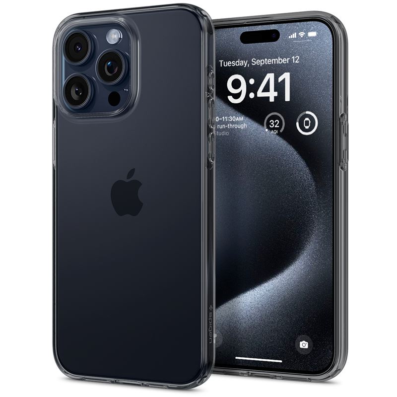 

Чехол Spigen для iPhone 15 Pro - Crystal Flex - Затемненный/Прозрачный - ACS06469, iPhone 15 Pro - Crystal Flex