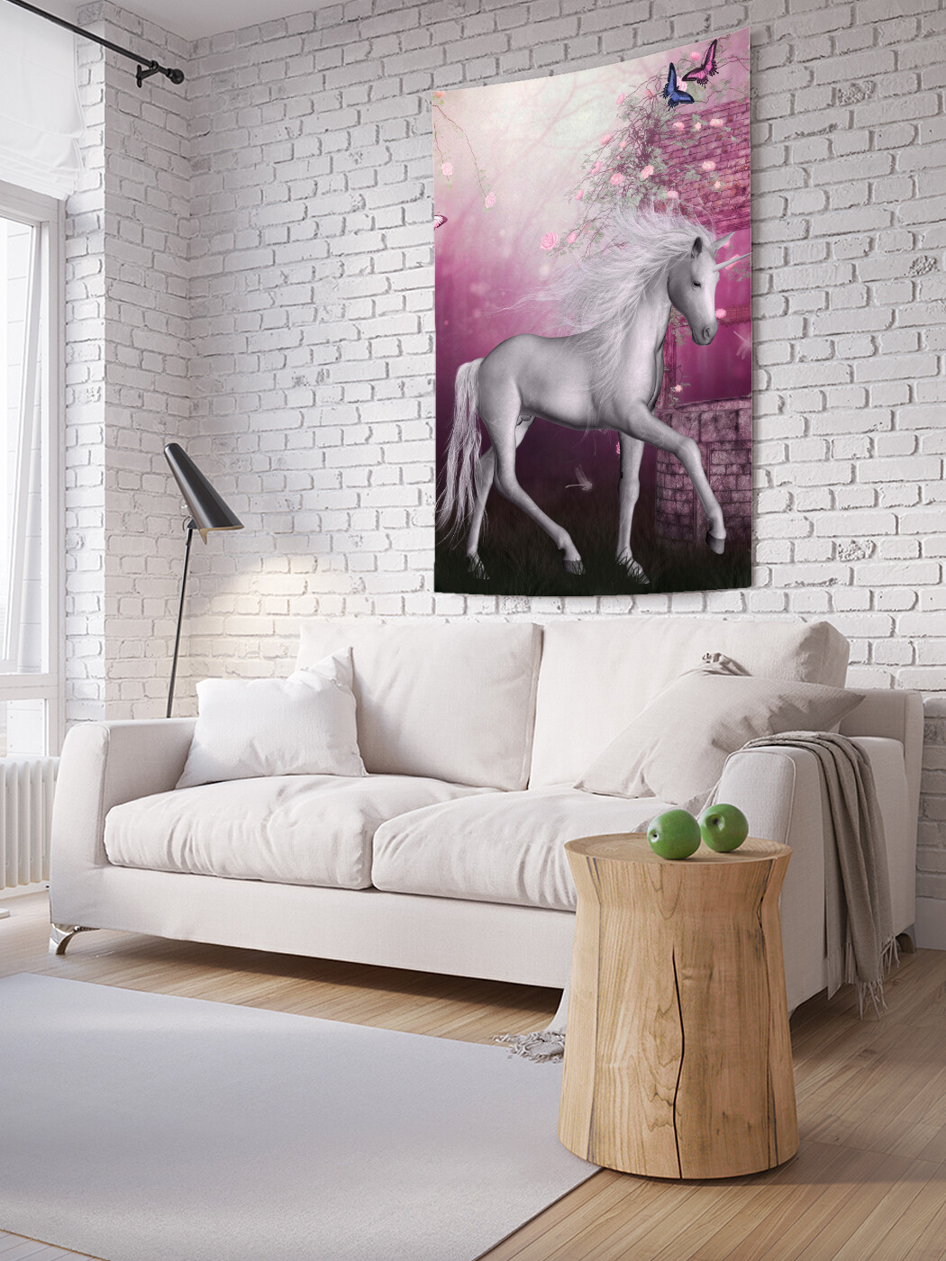 

Вертикальное фотопанно JoyArty Красочный единорог, из ткани, 100х150 см