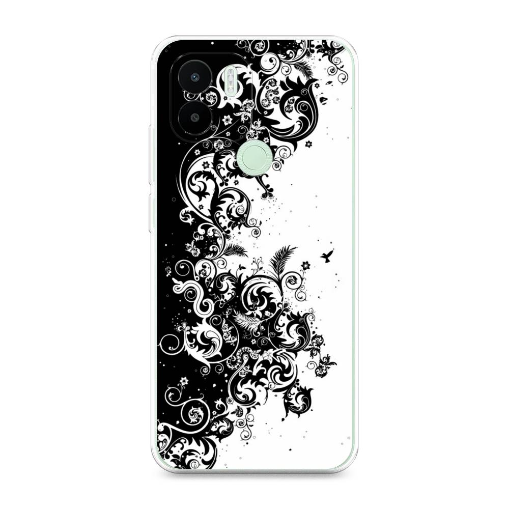 

Чехол на Redmi A1+ "Черно белый узор", Белый;черный;серый, 316750-3