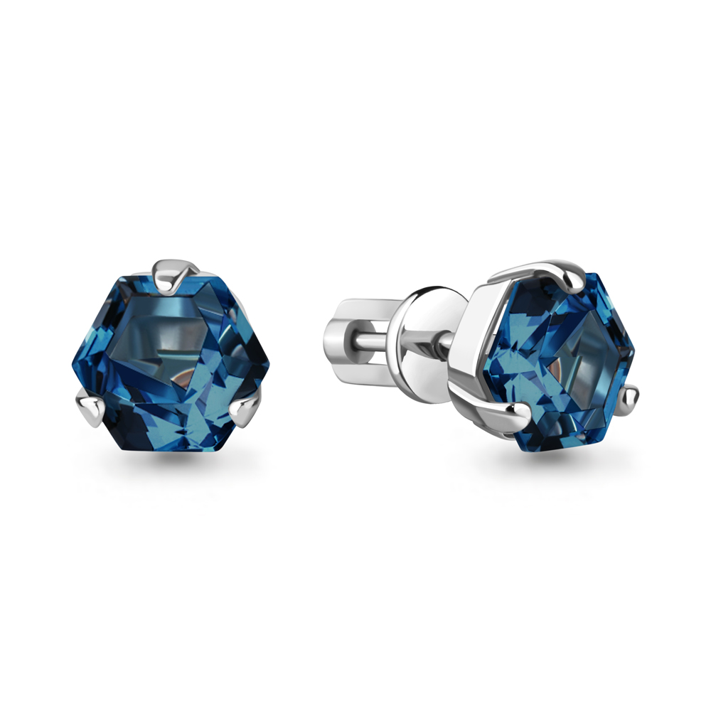 

Серьги из серебра с топазом искусственным Aquamarine Aquamarine 4775093_925_р, 4775093_925_р