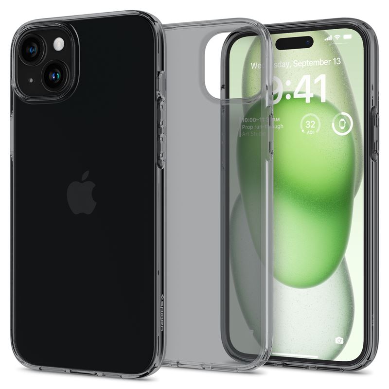 

Чехол Spigen для iPhone 15 Plus - Crystal Flex - Затемненный/Прозрачный - ACS06457, iPhone 15 Plus - Crystal Flex