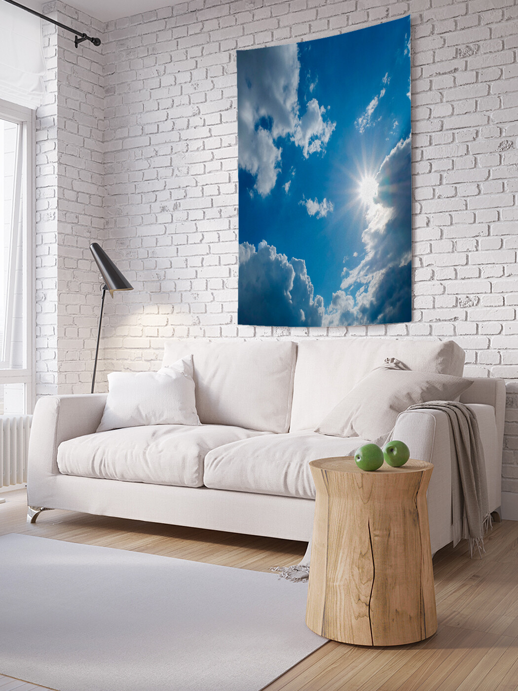 

Вертикальное фотопанно JoyArty Выглянувшее солнце, из ткани, 100х150 см
