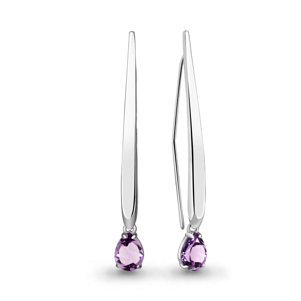 

Серьги из серебра с аметистом Aquamarine Aquamarine 4773104_925_р, 4773104_925_р