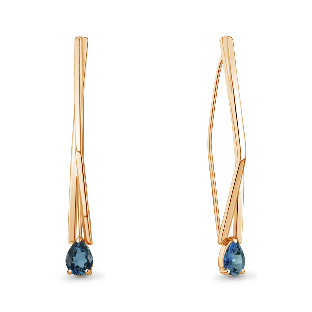 

Серьги из серебра с топазом Aquamarine Aquamarine 4773008_925_з, 4773008_925_з
