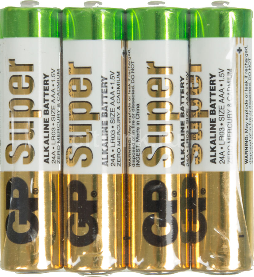 

Батарейка GP Super Alkaline 24ARS LR03 AAA